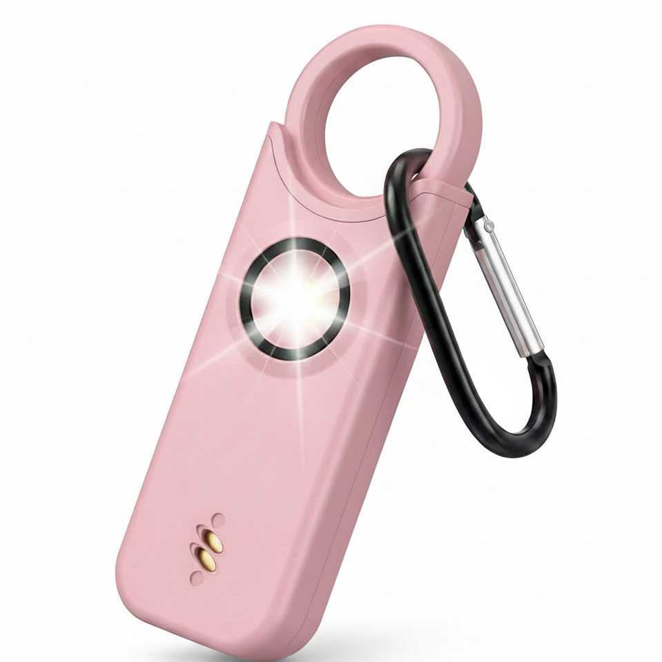 Pink Safety Alarm No Shadow